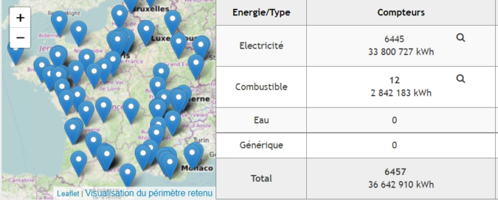 Studeo est l'outil idéal pour suivre les consommations d'énergie de plusieurs sites en France, Studeffi